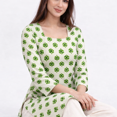 Ethnic Printed Cotton Kurti