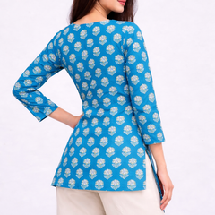Ethnic Printed Cotton Kurti