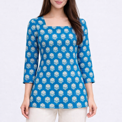 Ethnic Printed Cotton Kurti