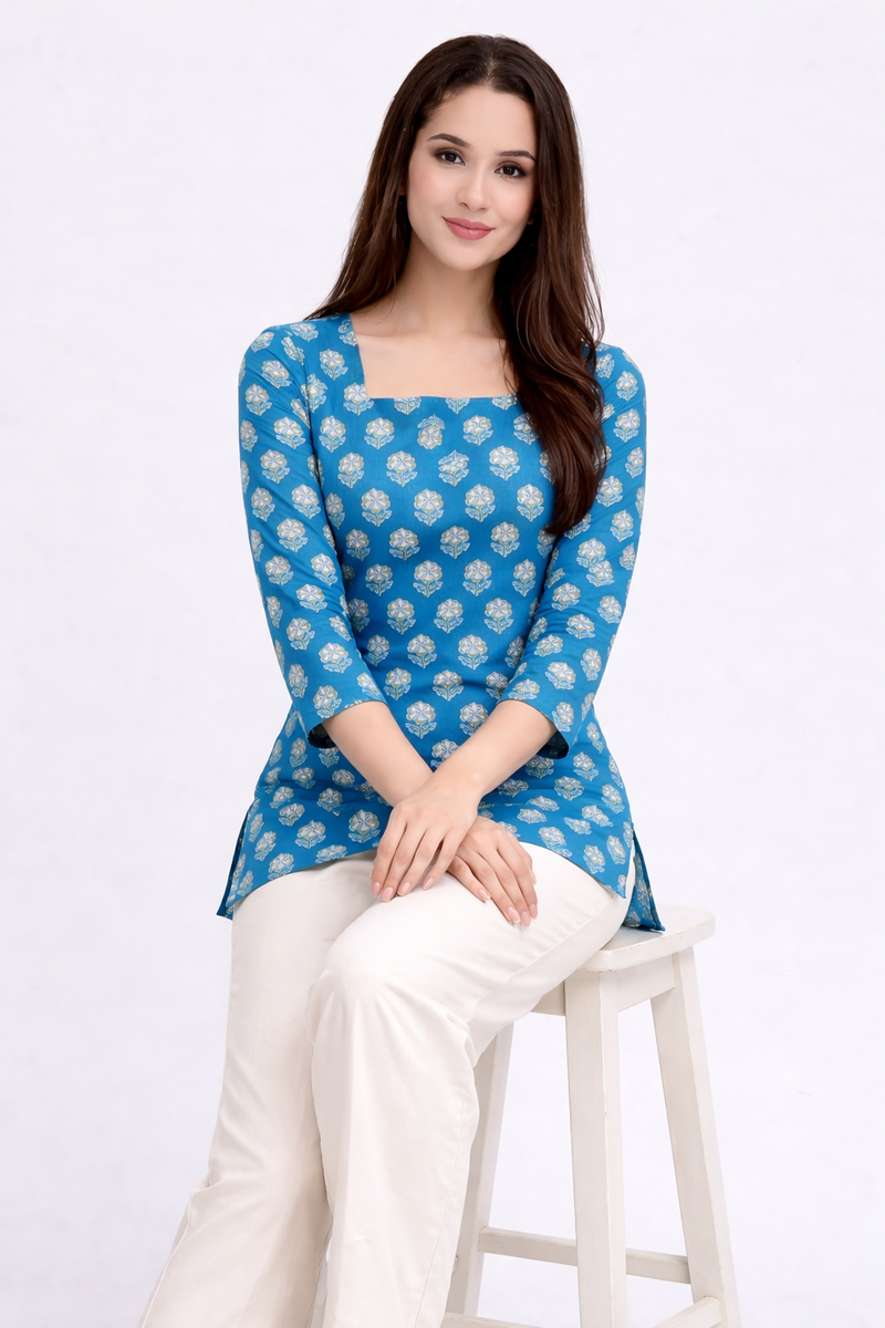 Ethnic Printed Cotton Kurti