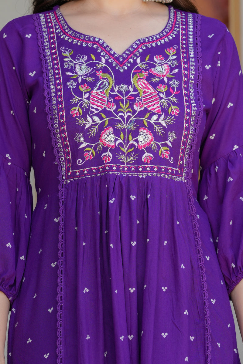 Chikankari Embroidered Kurta Palazzo Set with Dupatta