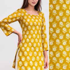 Sunbeam Bloom Square-Neck Cotton Floral Top