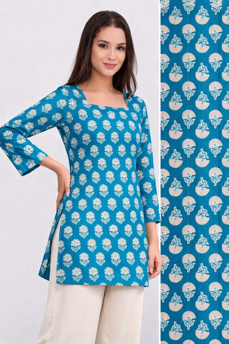 Ethnic Printed Cotton Kurti