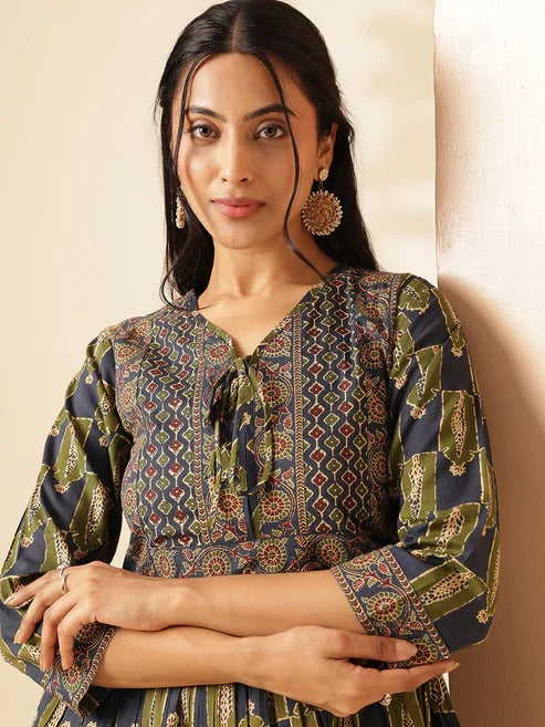 Ethnic Printed Cotton Kurti
