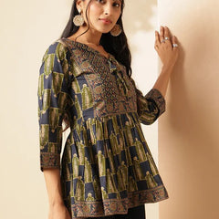 Ethnic Printed Cotton Kurti
