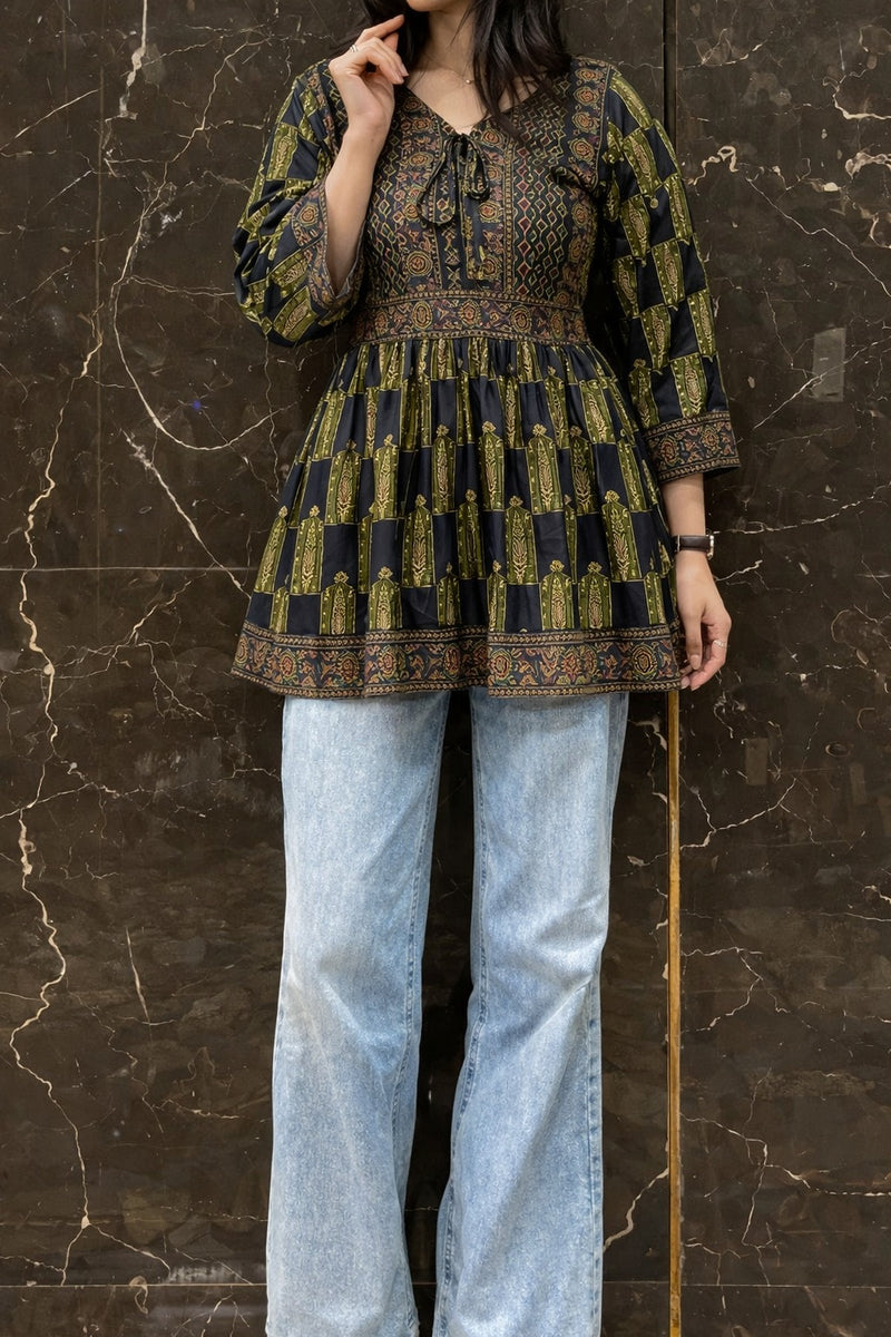 Women Premium Printed Cotton Kurtis