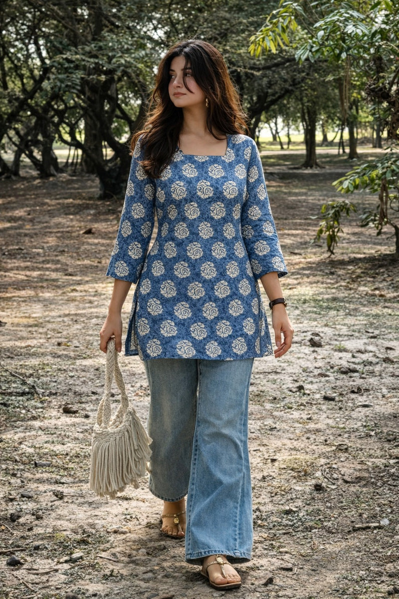 Women Premium Printed Cotton Kurtis