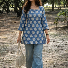 Women Premium Printed Cotton Kurtis