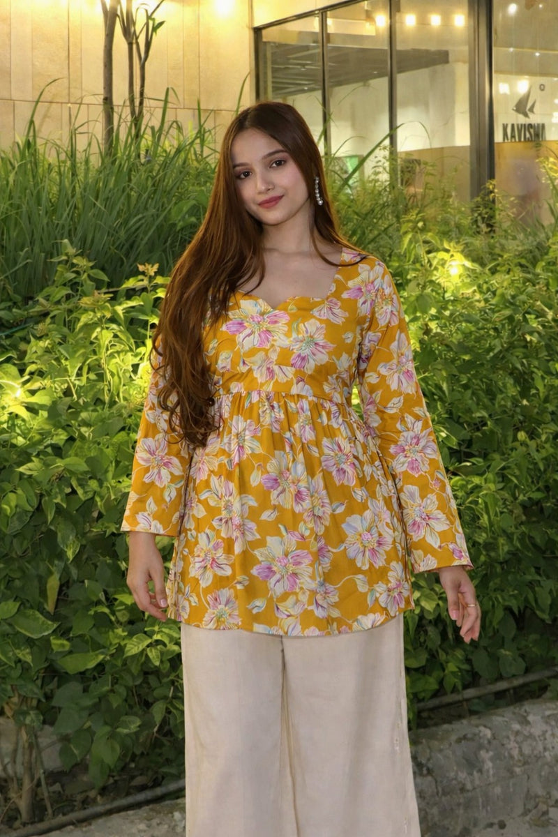 Women Premium Printed Cotton Kurtis