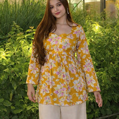 Women Premium Printed Cotton Kurtis