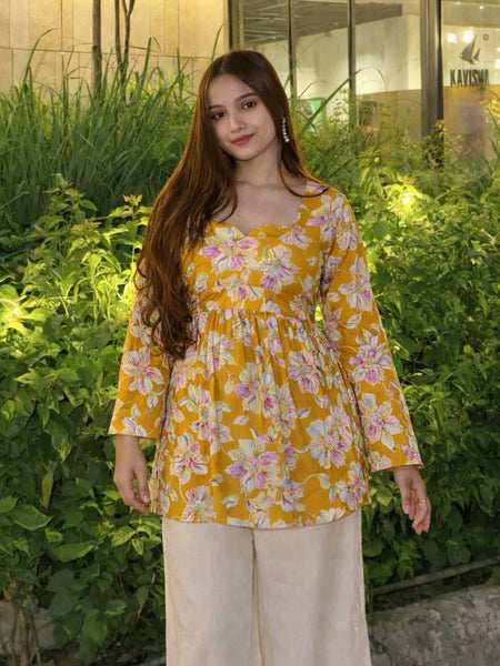 Women Premium Printed Cotton Kurtis