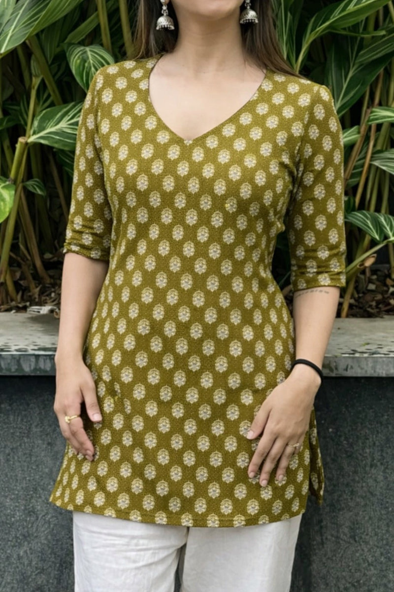 Women Premium Printed Cotton Kurtis