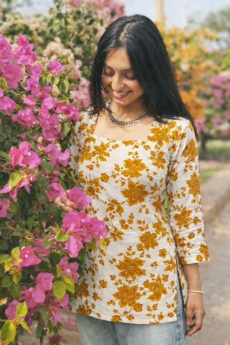 Women Premium Printed Cotton Kurtis